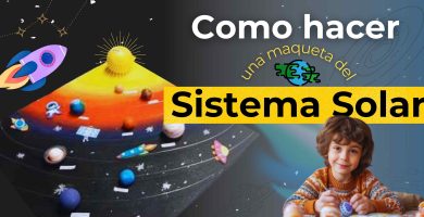 maqueta del sistema solar material reciclable