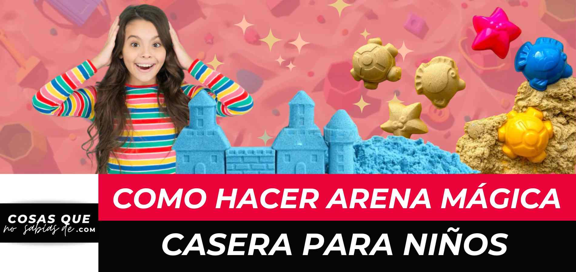 ¿Cómo hacer arena mágica casera con harina para niños?